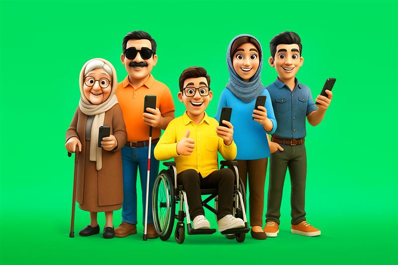 دسترس‌پذیری در اپلیکیشن اسنپ